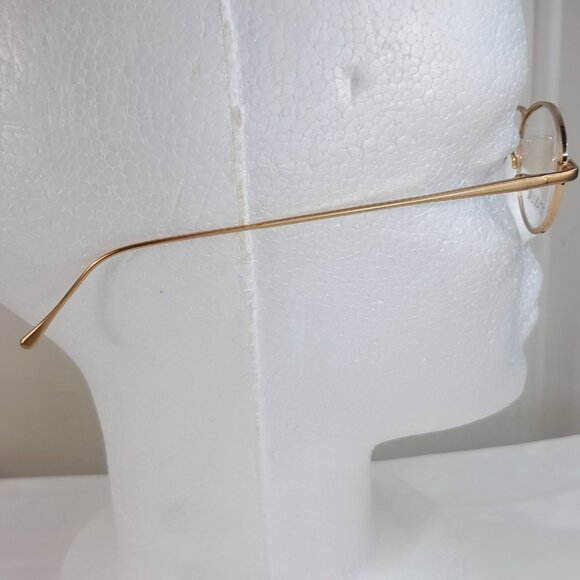 Organix Titanium 866 gold full rim eyeglasses frame 47-20-140 oval women glasses